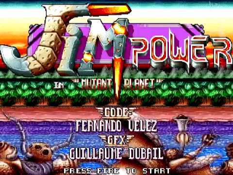 Jim Power in Mutant Planet Amiga