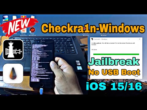 Checkra1n-Windows New Jailbreak iOS 16.7 - iOS 12 Rootless Not USB Boot on iPhone6,6s,7,7p,8.8p,X