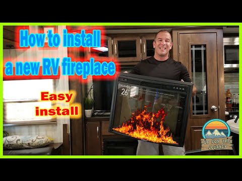 Rv Fireplace Install / New Furrion fireplace Install / 88 Fireplace code
