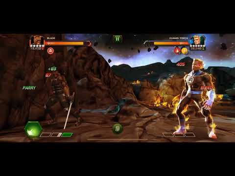 Blade VS Human Torch Epic Boss