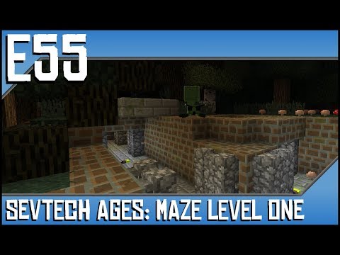 Sevtech Ages-Maze Level One-Ep55-Modded Minecraft-Block & Chain Goblin,Knightmetal Ingot,Underbrick