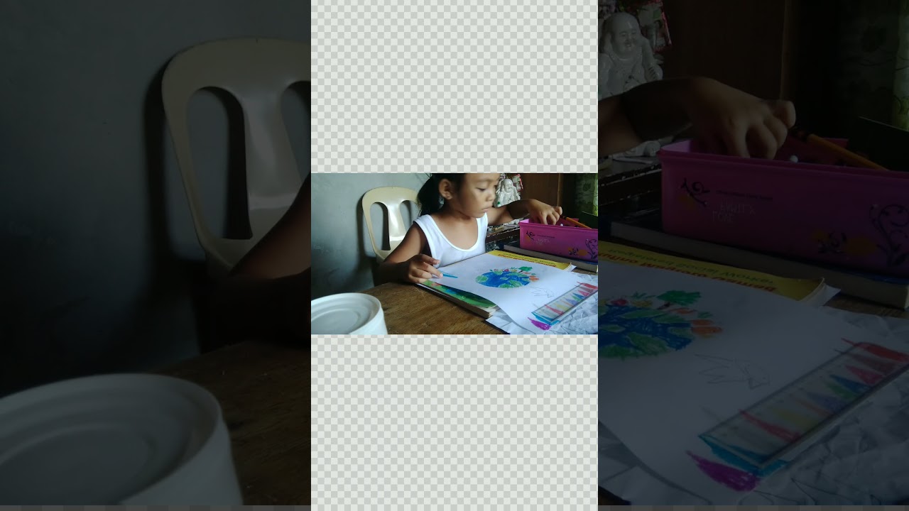 Nagpapakita ng pangangalaga sa mga halaman at kapaligiran. Poster Making/ KINDERGARTEN