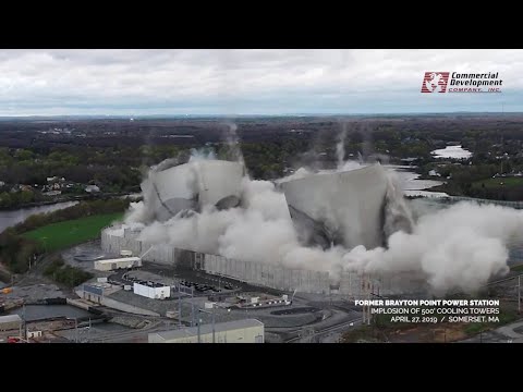 Massachusetts Coal Towers Tumble to Make Way for Offshore Wind Hub