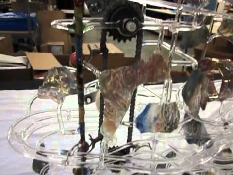 GLASS MARBLE MAZE by Lampwork Art by Bandhu Scott Dunham Arizona Project Glass Art Charity Event