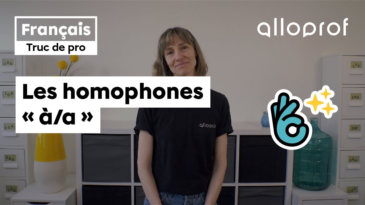 Truc de pro — Les homophones « à/a »
