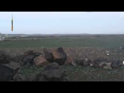 استهداف دبابة لقوات النظام من قبل لواء العز التابع لألوية سيف الشام على جبهة دير ماكر في ريف دمشق