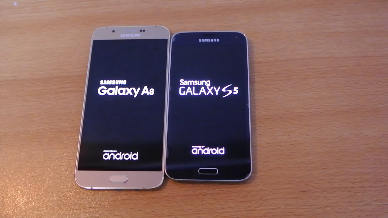 Samsung Galaxy A8 vs Galaxy S5 - Speed Test HD