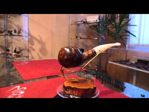 Brand new briar pipe PARONELLI 9mm half bent giant apple walnut -  eBay item number: 400899324457