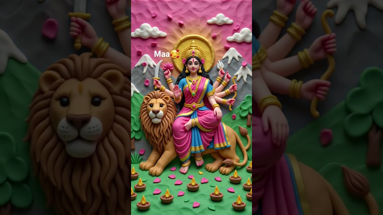 जगजननी माँ दुर्गाशक्ति स्वरूपिणी माँसिंहमाँ#जयमातादी#माँदुर्गा#दुर्गामाता#आदिशक्ति#शक्तिस्वरूपिणी 🙏🌺