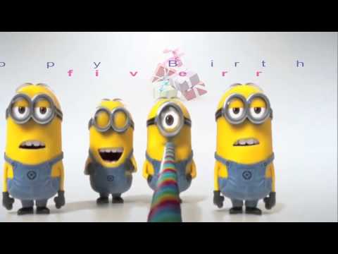 Minions wishing happy birthday - fiverr.com