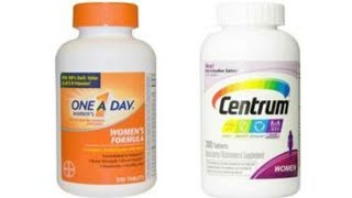 Multivitamins for Women | One A Day vs Centrum