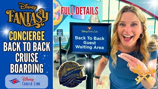 Back-to-Back Cruise Boarding Process | Concierge | Disney Cruise Line Fantasy