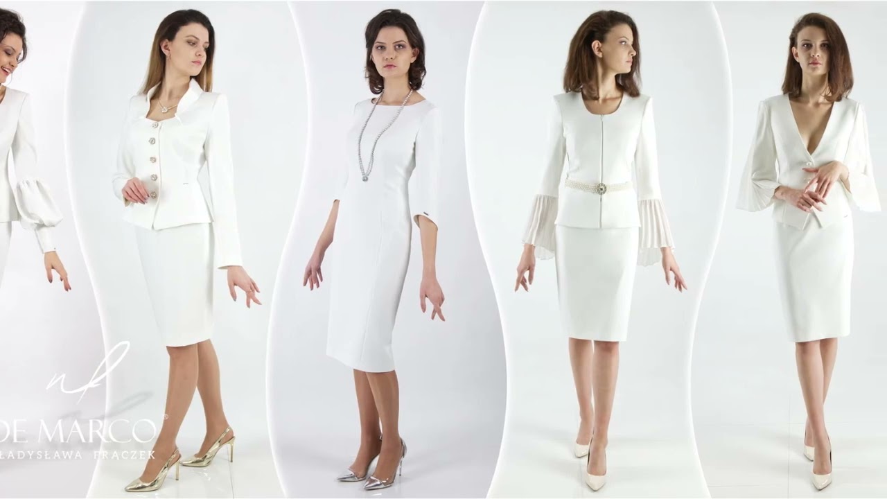Watch Ekskluzywne sukienki, garsonki, kostiumy i garnitury damskie do ślubu cywilnego De Marco now Ekskluzywne sukienki, garsonki, kostiumy i garnitury damskie do ślubu cywilnego De Marco