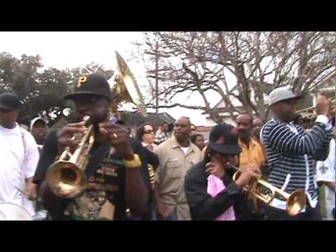 Rebirth Brass Band feat. snare drummer Derrick Tabb at Treme Sidewalk Steppers 2011 Parade