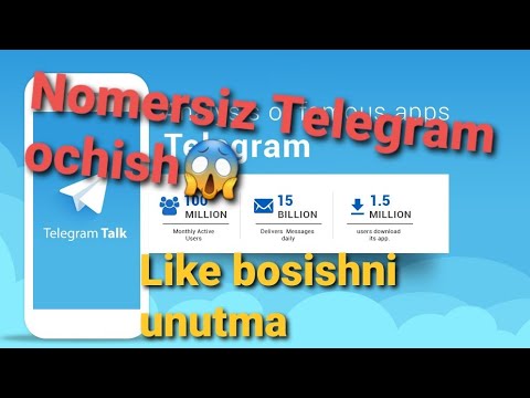 Nomersiz Telegram Ochish