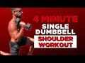 💪 4 Minute Single Dumbbell Shoulders Workout at Home #Shorts