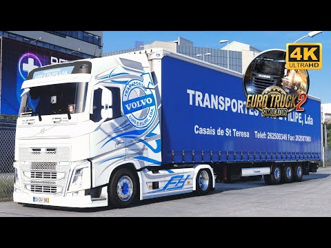🚛 (POV) VOLVO FH16 540 TRANSPORTES LUIS E FILIPE LTDA - PROMODS 2.57 Lisboa to Ã. Coruna. (24T)