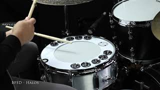 Halo Ring 14' Snare-Bourine - White Copper