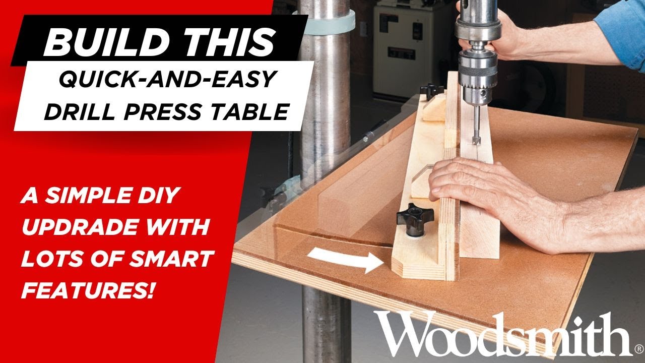 Quick & Easy Drill Press Table — Smart Upgrade, Simple Build