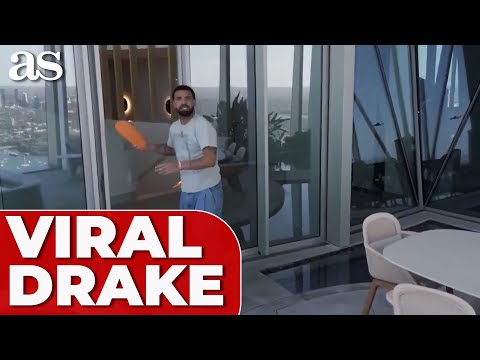 DRAKE tries to take down DRONE at Australian penthouse with a slide