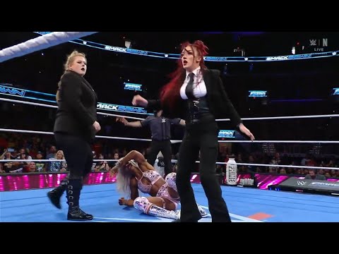 Tiffany Stratton rushes to save Jade Cargill outnumbered by Secret Hervice sadistic attack