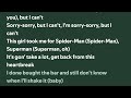 PARTYNEXTDOOR DRAKE SPIDER MAN SUPERMAN Lyrics