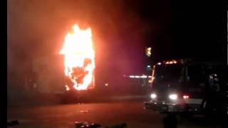 preview picture of video 'Moving Van Fire @ Wichita Falls Love's'