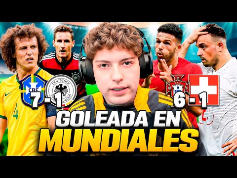 LA MAYOR GOLEADA DE CADA FASE EN EL MUNDIAL: GRUPOS, OCTAVOS, CUARTOS, SEMI y FINAL (1930-2022)
