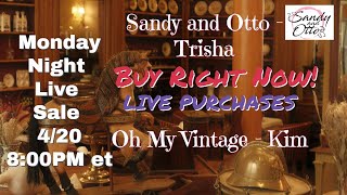 Curated Live Sale Incredible Deals on Unique Vintage Finds! | Apr 20 @8pm et (5pm pt)