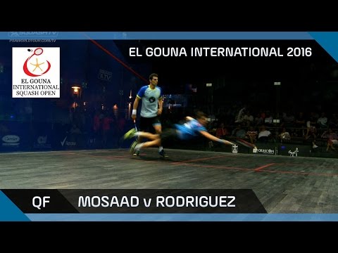 Squash: Mosaad v Rodriguez - El Gouna International 2016 QF Highlights