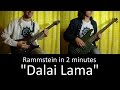 23) Rammstein - Dalai Lama (Guitar & Bass cover ...