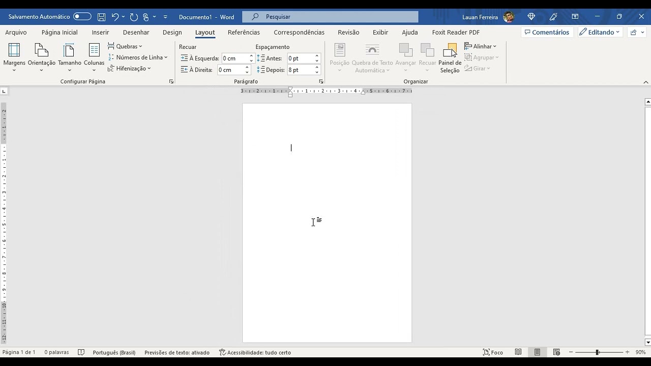 Como alterar o tamanho da folha no word