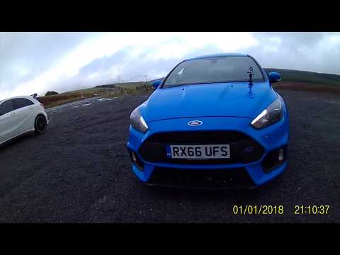 Ford Focus RS and Mercedes A45 AMG - Wales 2018