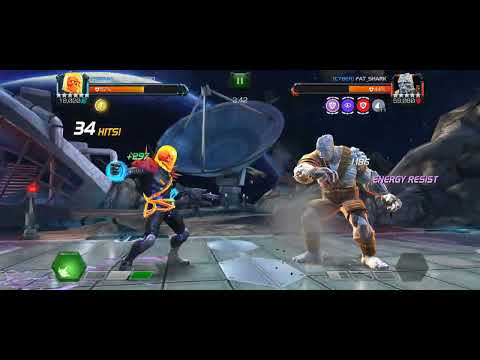 Cosmic Ghost Rider vs Korg Alliance War boss