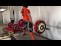 Beltless Deadlift 217.5kg 3reps