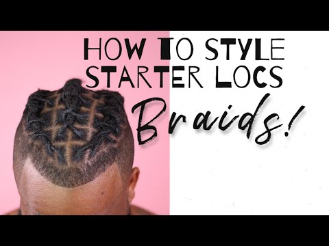How to style short starter locs Ep. 4 | braids
