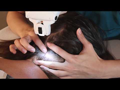 ASMR Longest Full SCALP Exam : Sensory Tests, Lice Removal, Skin Check & Hair Parting