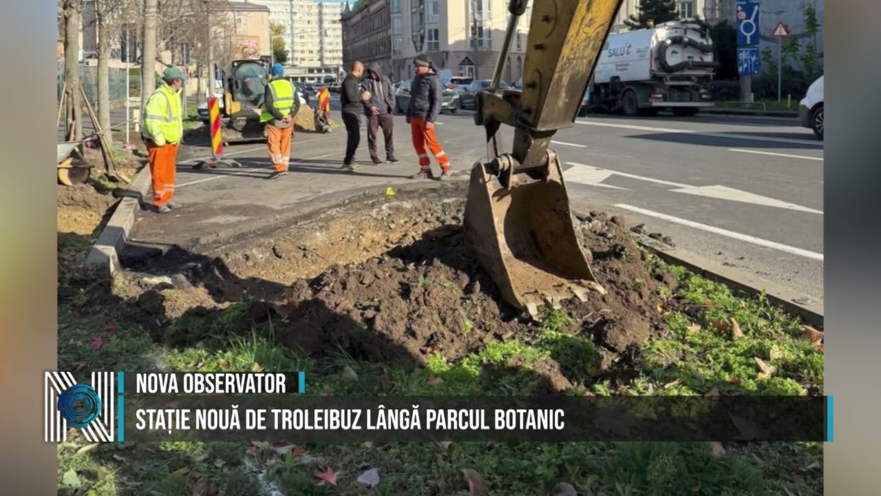 Stație nouă de troleibuz lângă Parcul Botanic