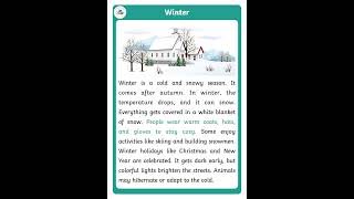 luyện nghe và đọc đoạn văn tiếng anh:Winter#tienganhchobe #tienganhgiaotiep