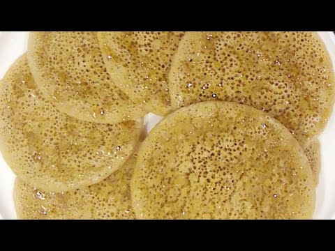 Crêpes à mille trous sans gluten au levain/Sourdough gluten-free thousand-hole pancakes