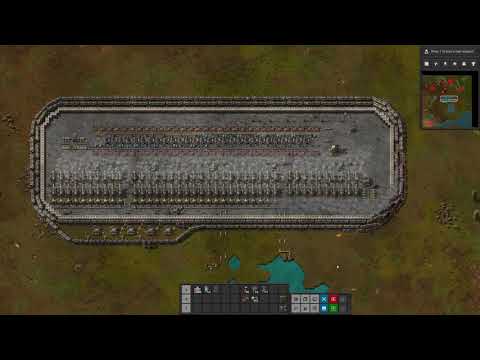 Factorio defense, train wall