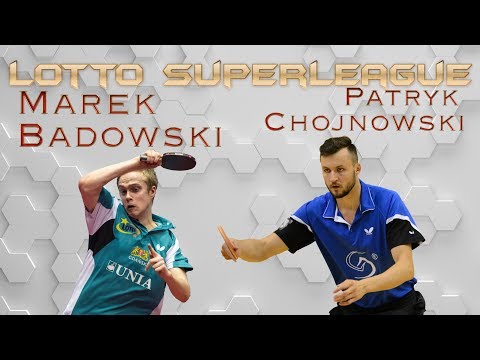 Marek Badowski vs Patryk Chojnowski [Table Tennis in full HD] #lottosuperliga