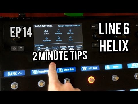 Line 6 Helix - Setting Up Foot Switches for Live Use - Your View While Gigging - 2 Minute Tip