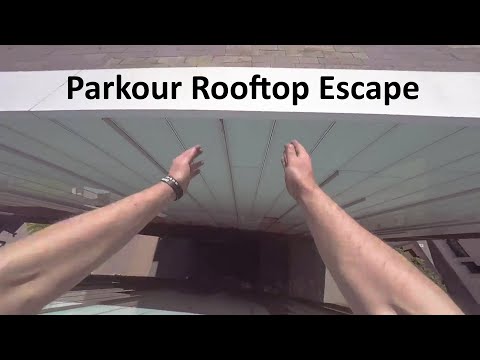 Parkour Rooftop ESCAPE from SECURITY - POV Hamburg (GoPro Hero 6)