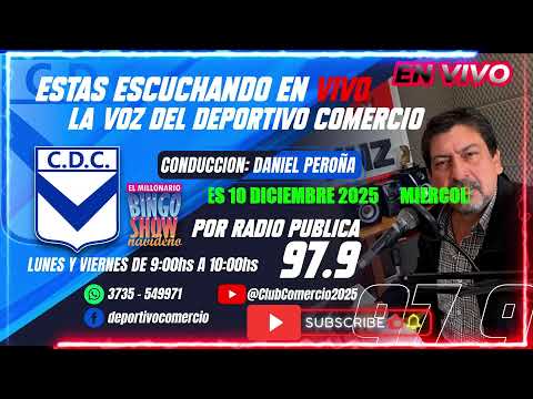 Emisión en directo de Club Comercio, Bingo Show Navideño..Santa Sylvina Chaco