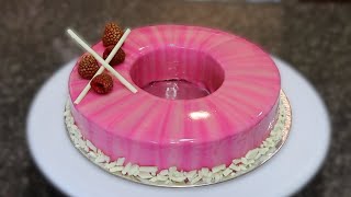 Marble Mirror Glaze Cake