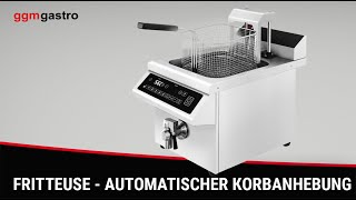 Friteuse à induction - 8 litres - 3,5 kW - avec levage automatique du panier