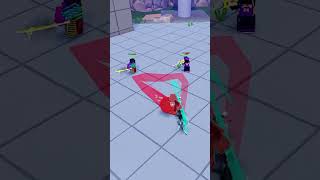 We CLASHED in a TRIANGLE In Death Ball... #roblox #deathball #robloxshorts