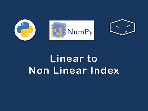 numpy linear to non linear index