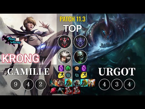 RNW KronG Camille vs Urgot Top - KR Patch 11.3